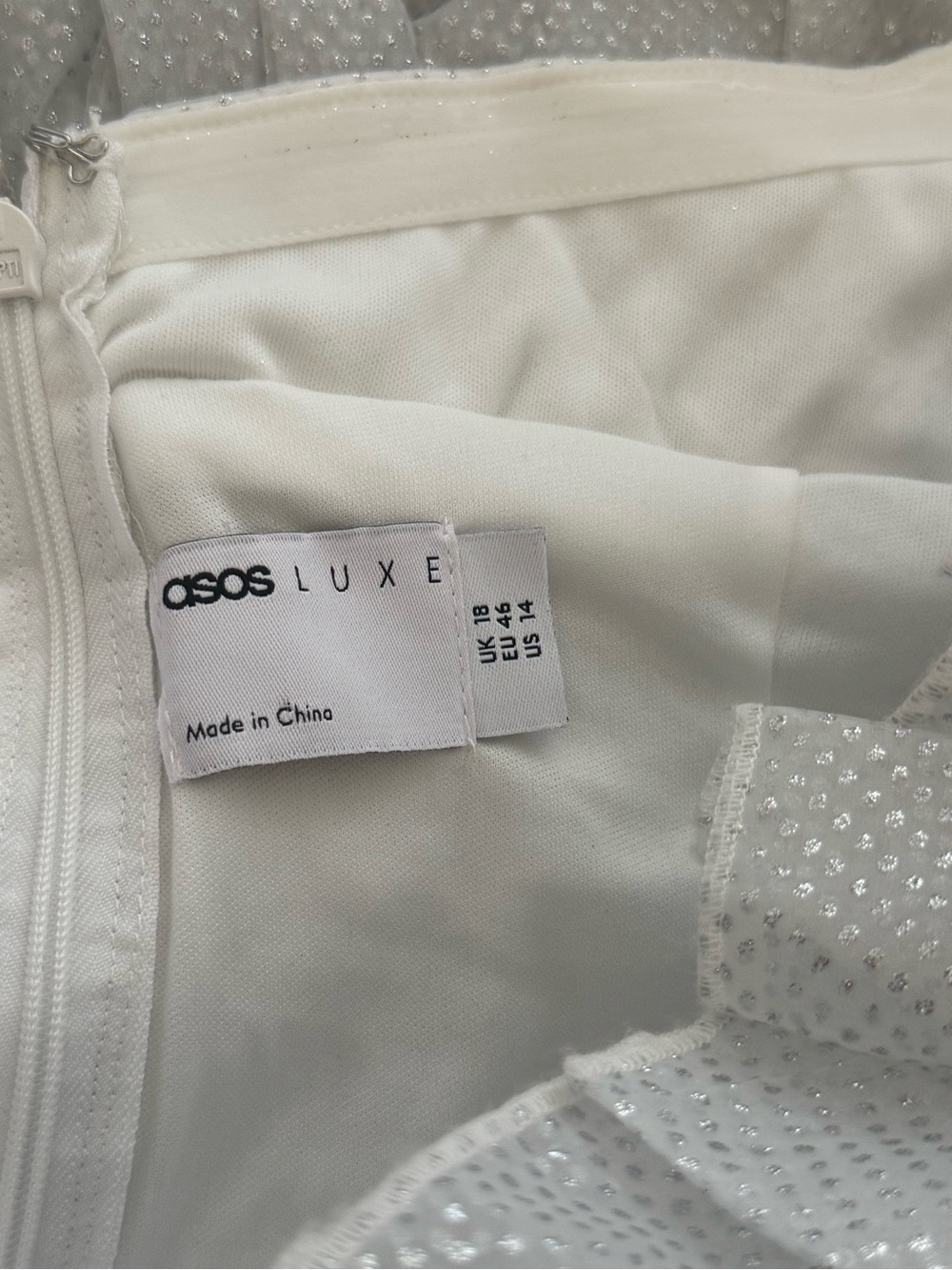 ASOS Luxe Strapless Ruffle Mini Dress - Picture 8 of 12